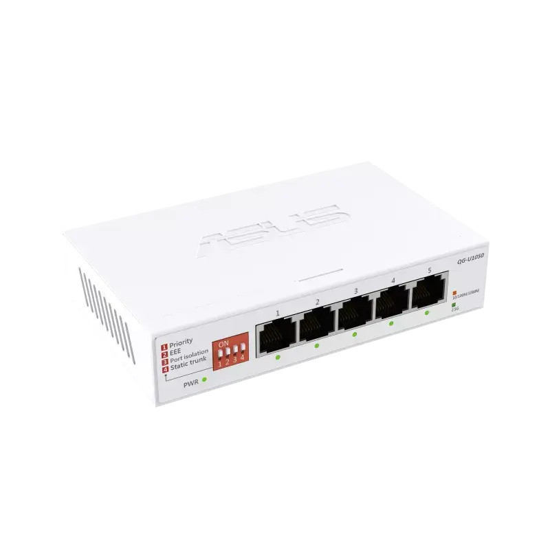 Суич Asus ExpertWiFi EBP15 5-Port GbE, 4 PoE Ports 5 x 10/100/1000Mbps ports - 90IG08D0-MO3B00 - 2