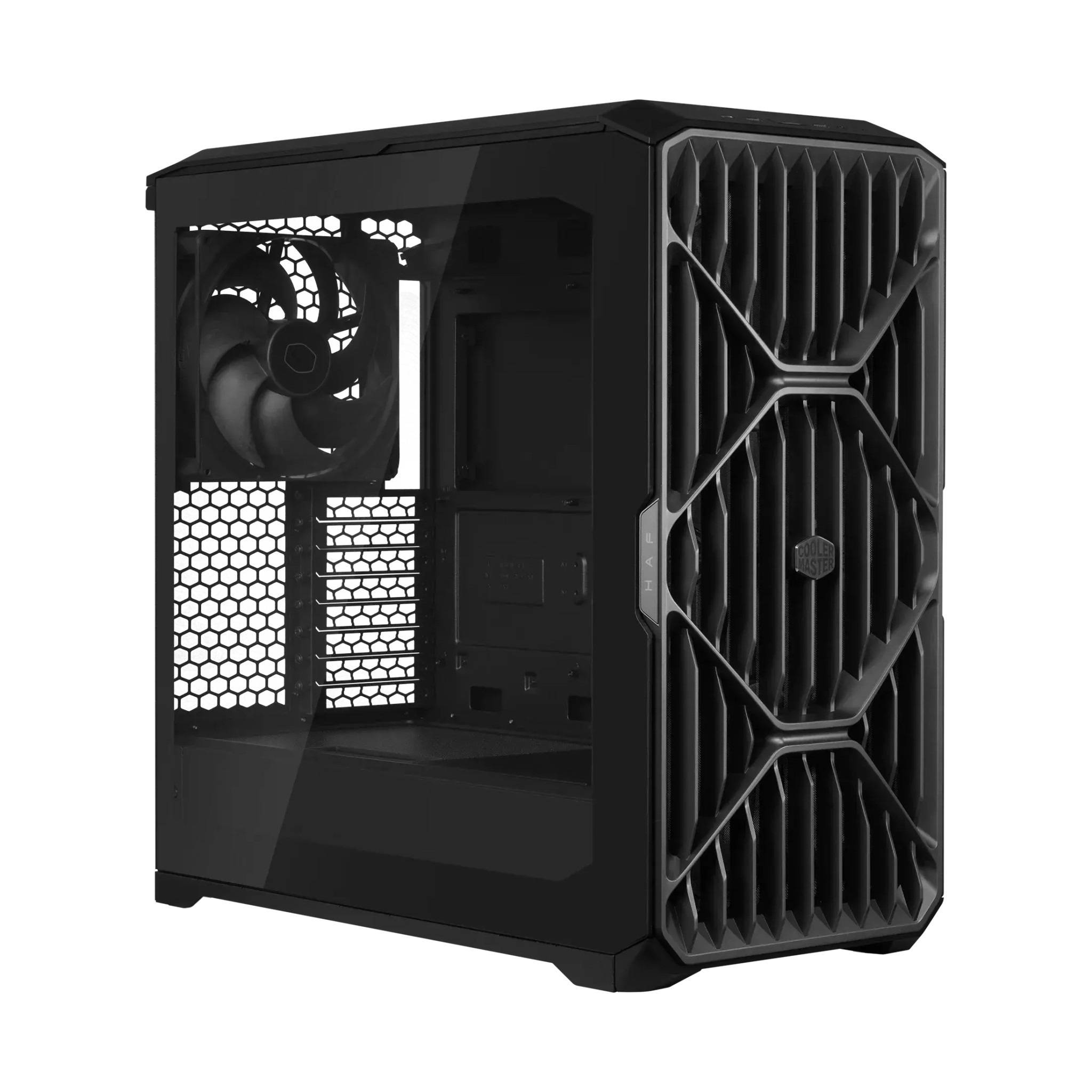 Кутия за компютър Cooler Master HAF 500, Middle Tower, E-ATX, 3x120mm вентилатора, 2x USB 3.2 Gen 1, USB-C 3.2 Gen2, Черна - H500G2-KGNN-S00 - 1