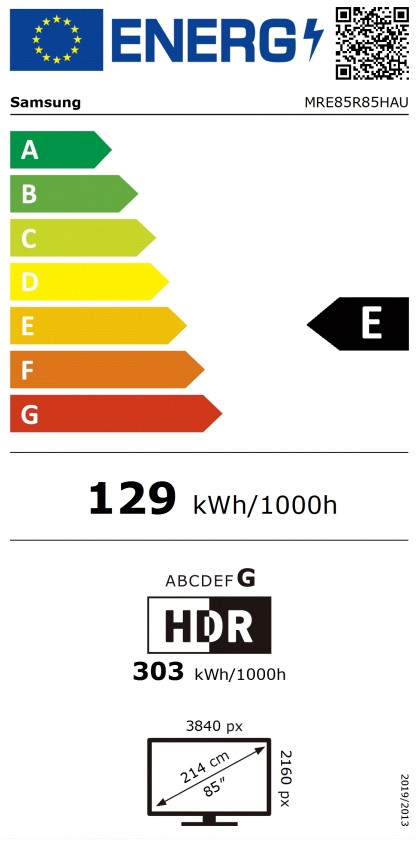 Телевизор Samsung Micro RGB MRE85R85H, 85" 4K UHD (3840x2160), 100Hz, Smart TV Tizen, Wi-Fi, DVB-T2/C/S2 - MRE85R85HAUXXH - 6