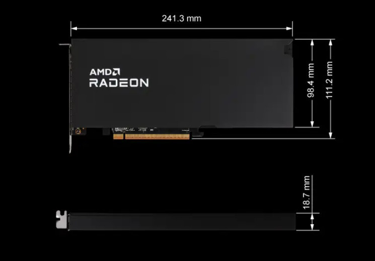 Видео карта PowerColor Radeon AI PRO R9600D, 32GB GDDR6 256-bit PCIe 5.0 - AI PRO R9600D 32G-P - 6