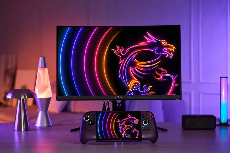 Игрова конзола MSI Claw 8 EX AI+ CG3EM, 8" FHD+ IPS 120Hz VRR, Intel Arc G3 Extreme, Intel Arc B390, 32GB LPDDR5X, 1TB SSD, Windows 11 Home - CLAW 8 EX AI+CG3EM-035GR - 3