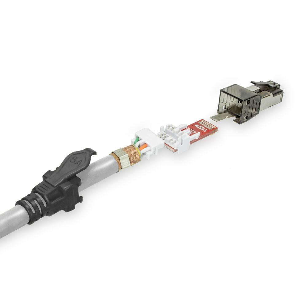 Мрежов пач кабел ACT S/FTP, CAT6A, RJ-45, PoE++ 100W, 1.5 m - IB8600 - 8