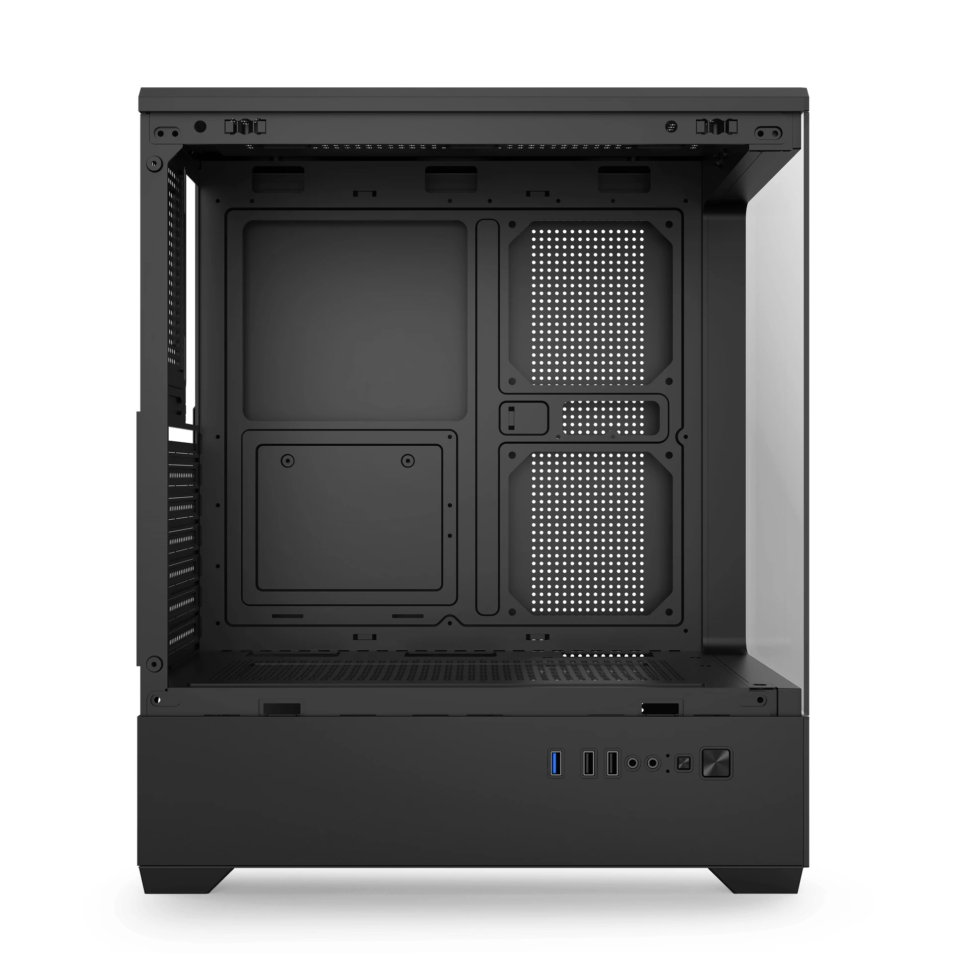 Кутия за компютър Aigo C365, ATX Middle Tower, 3 x 120 mm ARGB вентилатора, Tempered Glass, Черна - C365-3F-BK - 5