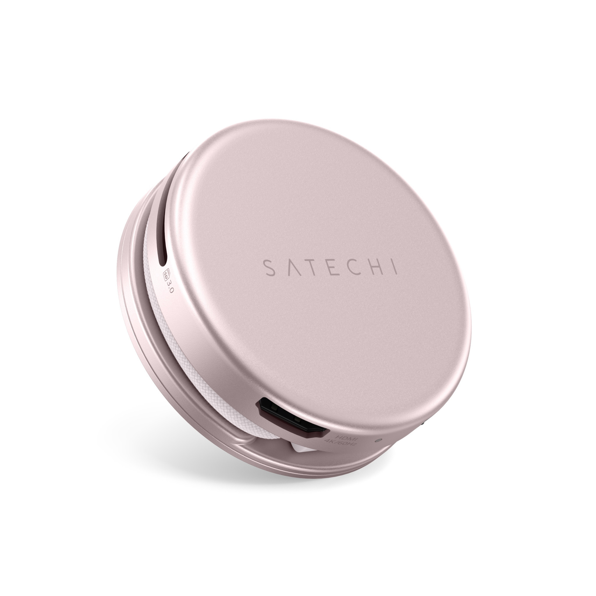 Докинг станция Satechi OntheGo 5-in-1, 1x HDMI 4K 60Hz, 1x USB-C 5Gbps, 1x USB-A 3.0 5Gbps, 1x USB-C PD 60W, четец за SD карти, Blush - ST-POTG5P - 13