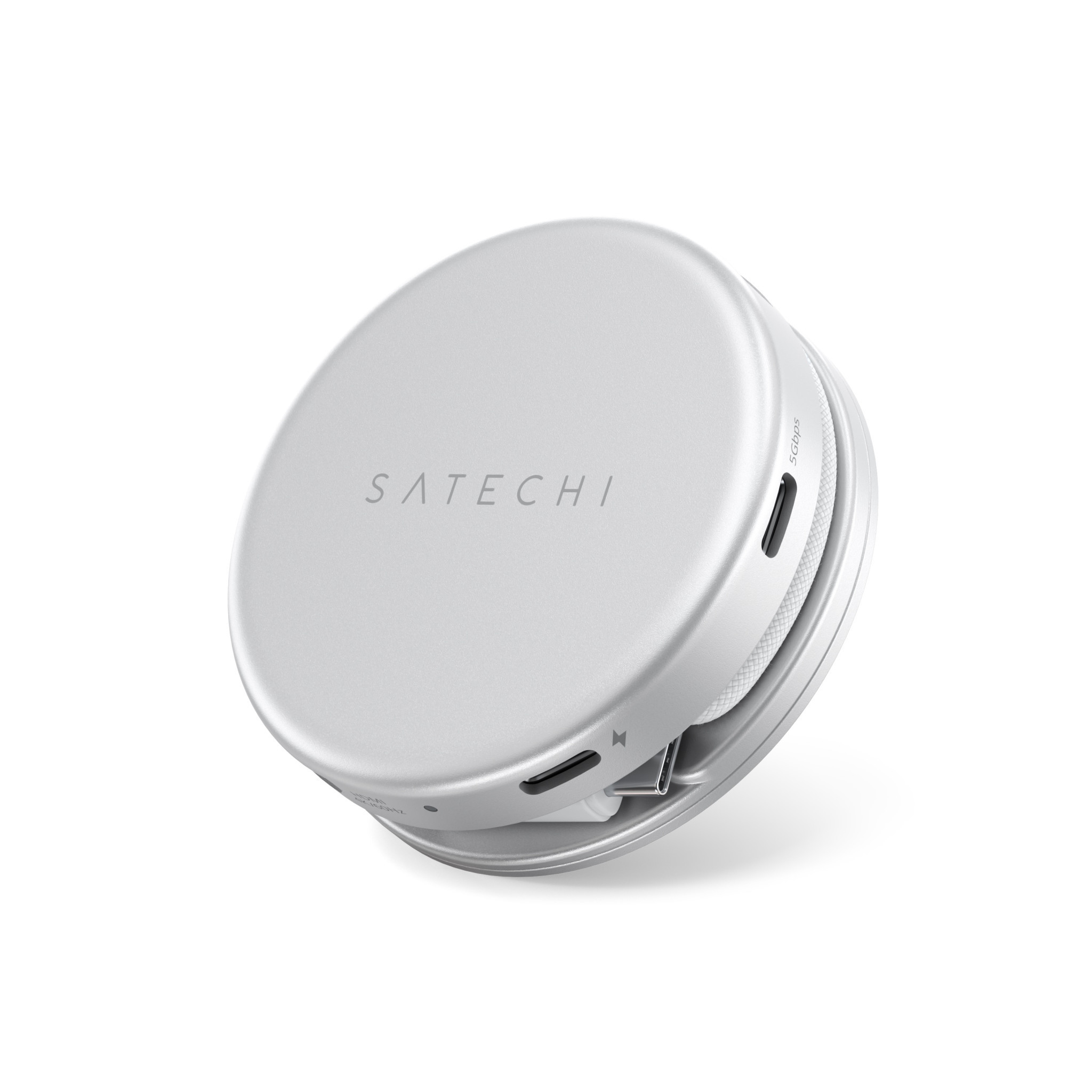 Докинг станция Satechi OnTheGo 5-in-1, 1x HDMI 4K 60Hz, 1x USB-C 5Gbps, 1x USB-A 3.0 5Gbps, 1x USB-C PD 60W, четец за SD карти, Silver - ST-POTG5S - 1