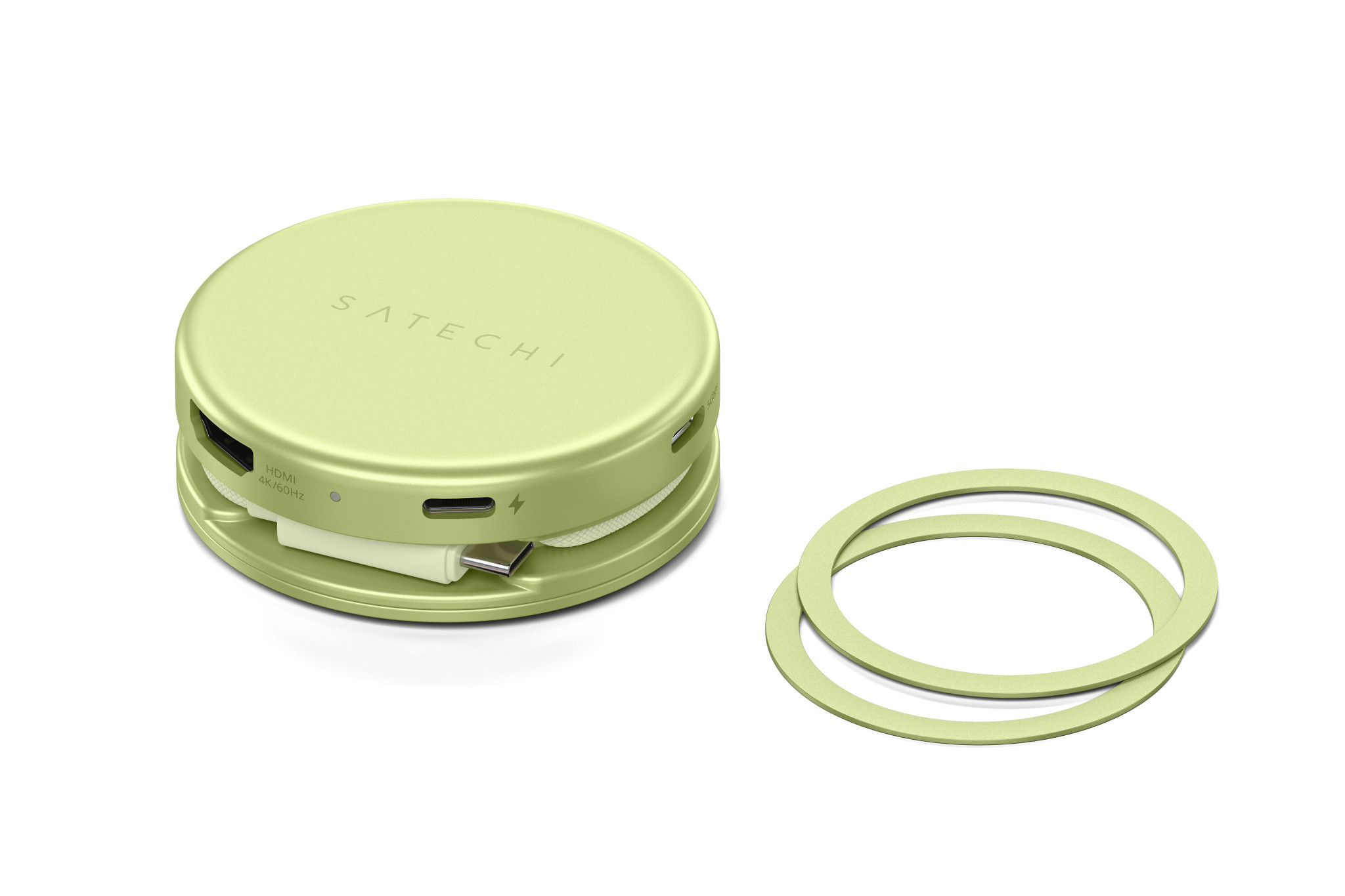 Докинг станция Satechi OntheGo, 5-in-1, HDMI 4K 60Hz, USB-C 5Gbps, USB-A 3.0 5Gbps, USB-C PD 60W, SD четец, Citrus - ST-POTG5Y - 15