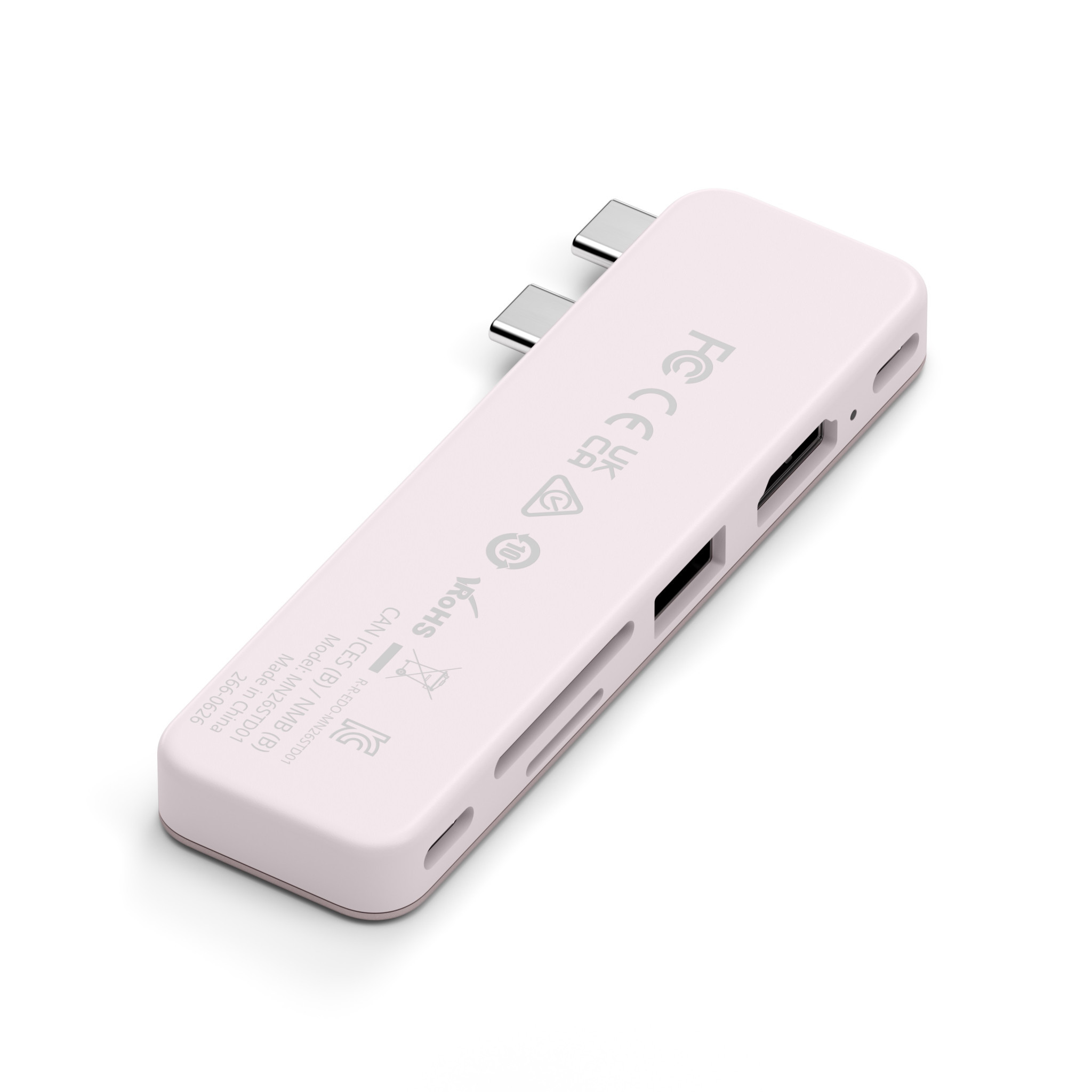 Докинг станция Satechi Snap, USB-C, HDMI 4K 60Hz, USB-C 5Gbps, USB-A 3.0 5Gbps, USB-C PD, microSD/SD четец, Blush - ST-HUSNP - 11