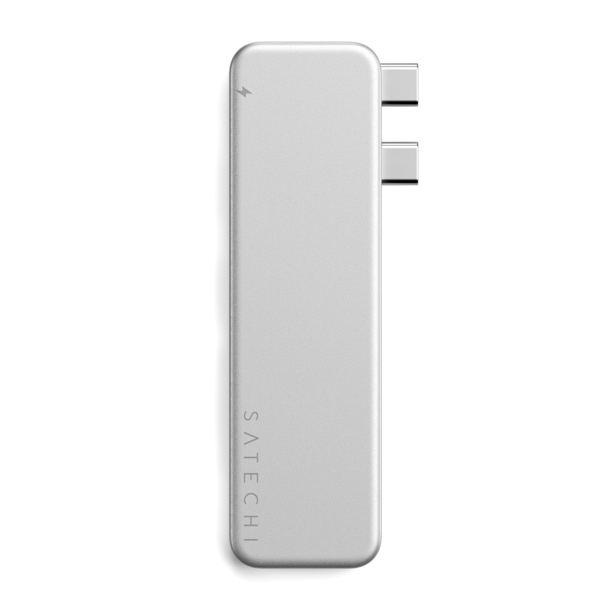 Докинг станция Satechi USB-C Snap Hub, 1x HDMI 4K 60Hz, 1x USB-C 5Gbps, 1x USB-A 3.0 5Gbps, 1x USB-C PD, 1x microSD/SD четец, Silver - ST-HUSNS - 10