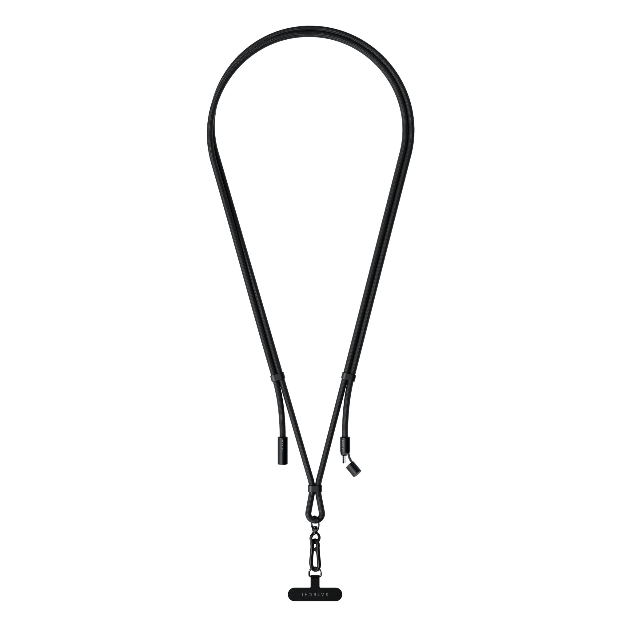 Кабел с връзка за носене Satechi OntheGo Crossbody Lanyard, черен - ST-LOTGLK - 9