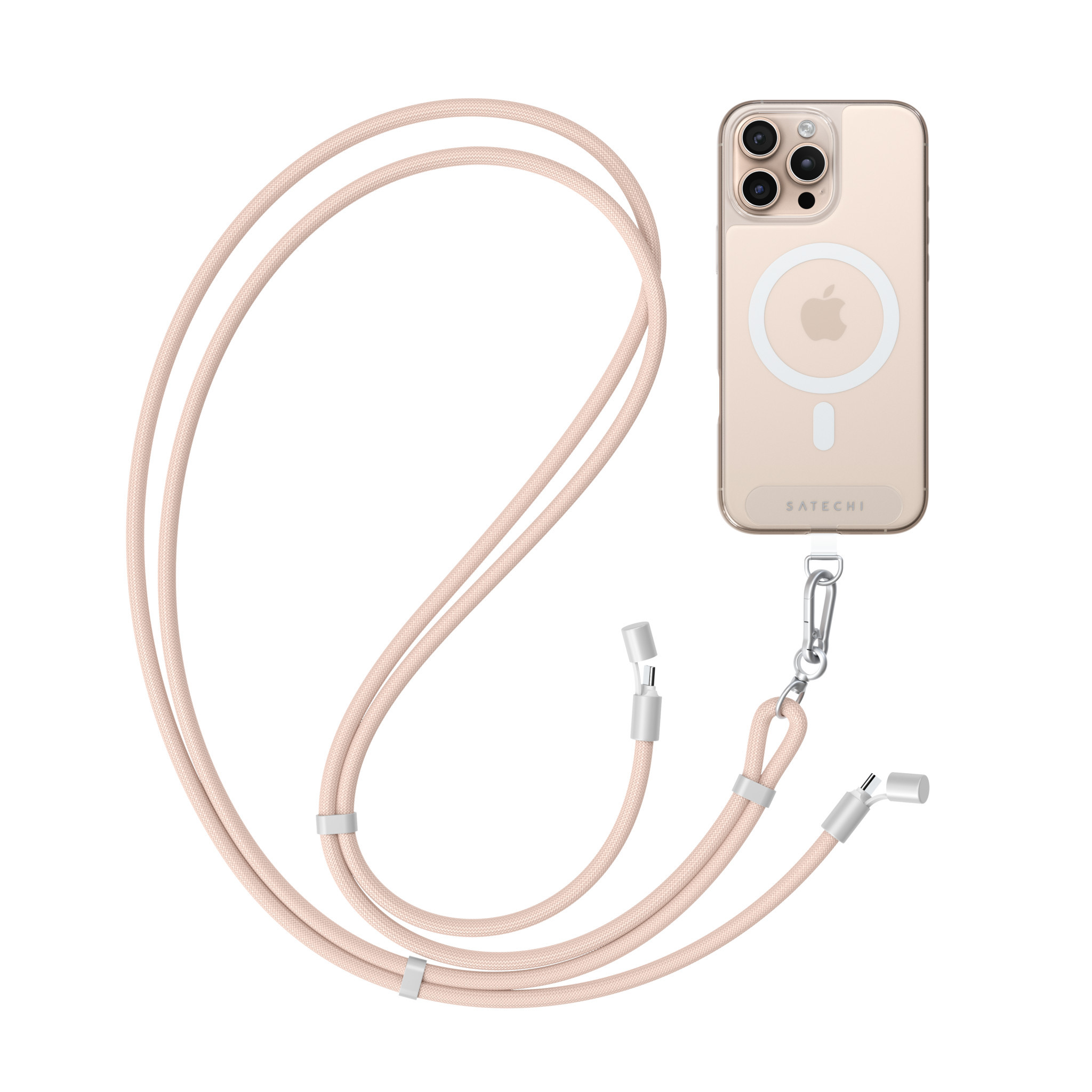 Кабел-ремък за през рамо Satechi OntheGo Crossbody Lanyard, Desert Rose - ST-LOTGLR - 3