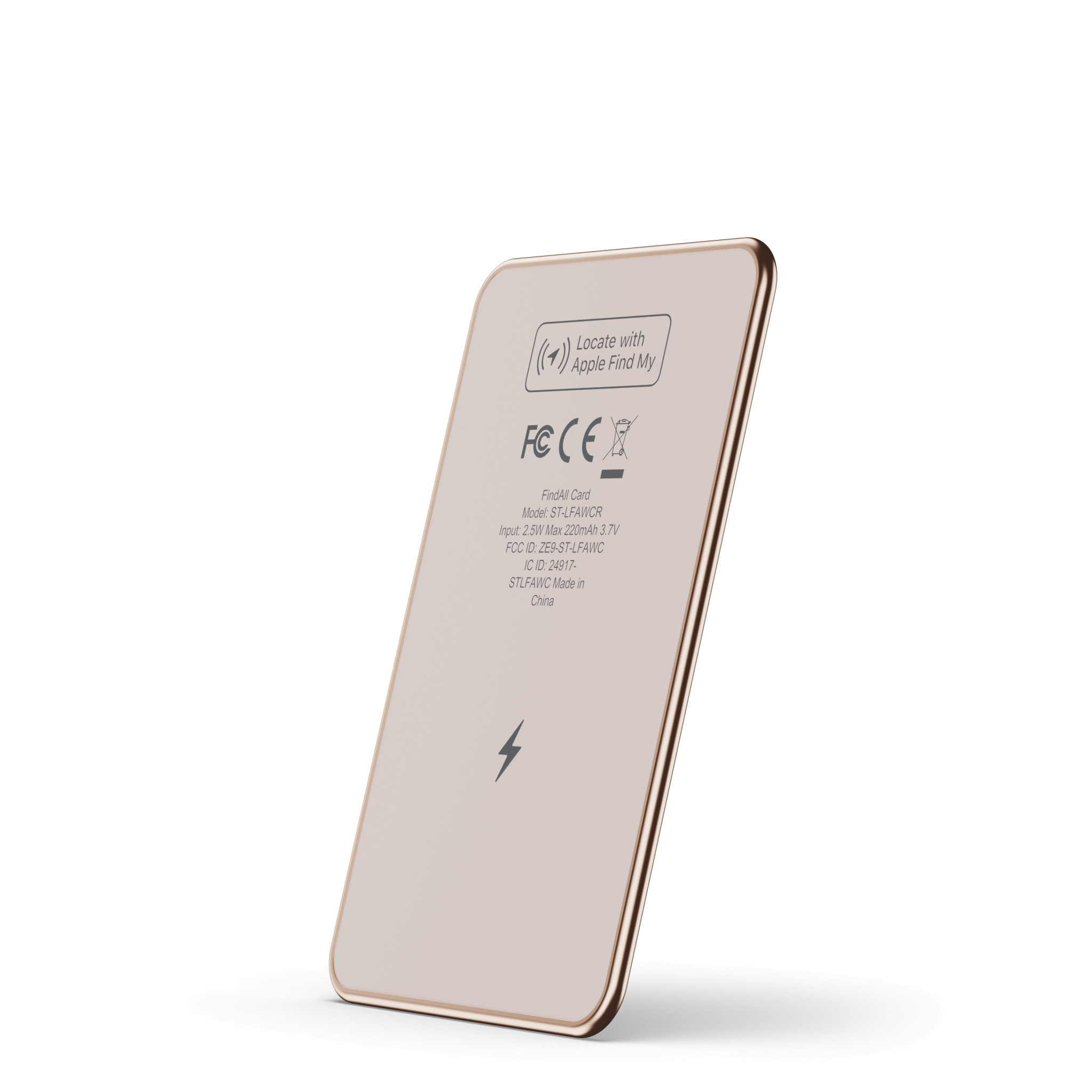 Тракер Satechi FindAll Card, Find My, безжичен, Desert Rose - ST-LFAWCR - 2