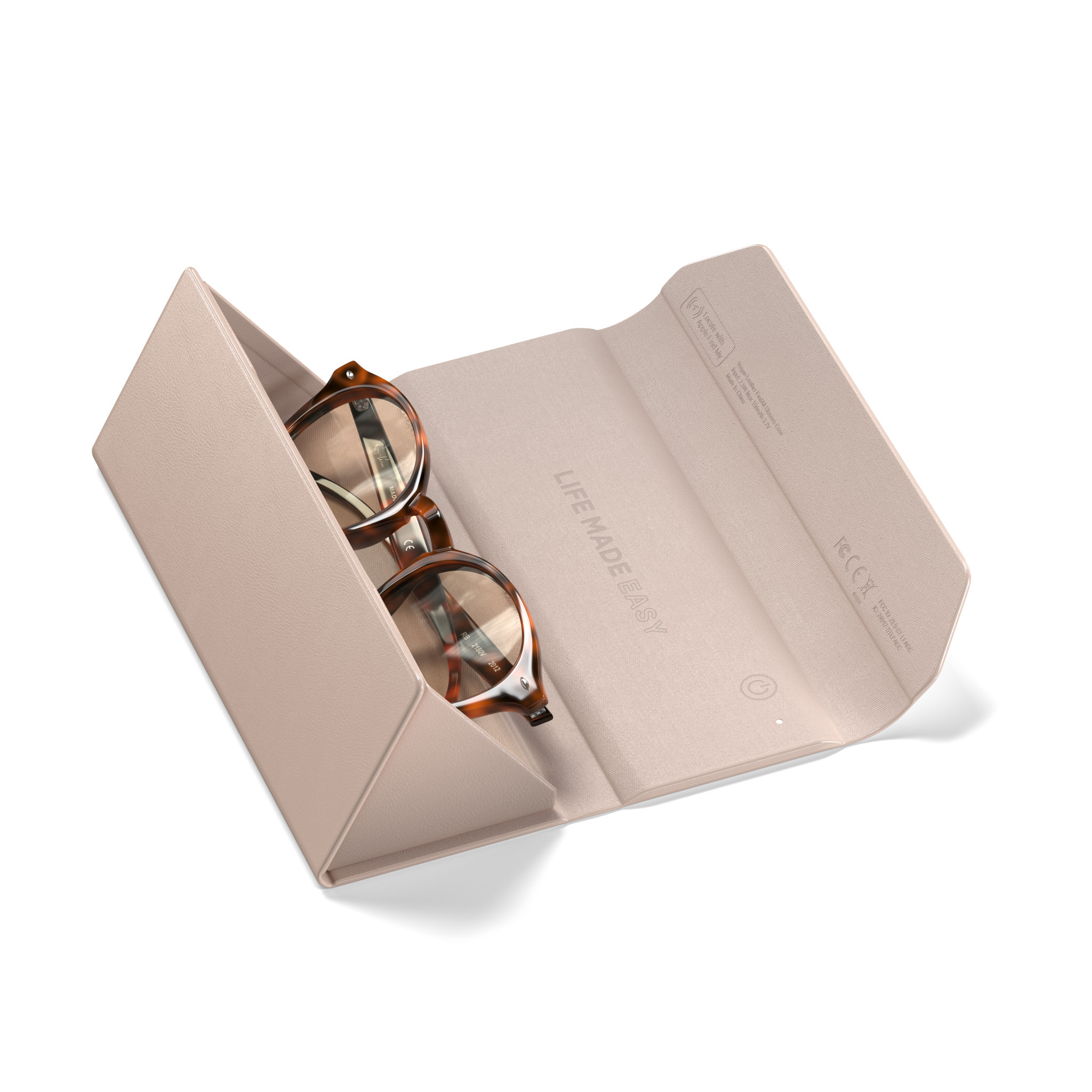 Калъф за очила Satechi FindAll, веган кожа, Desert Rose - ST-LFAGCR - 9