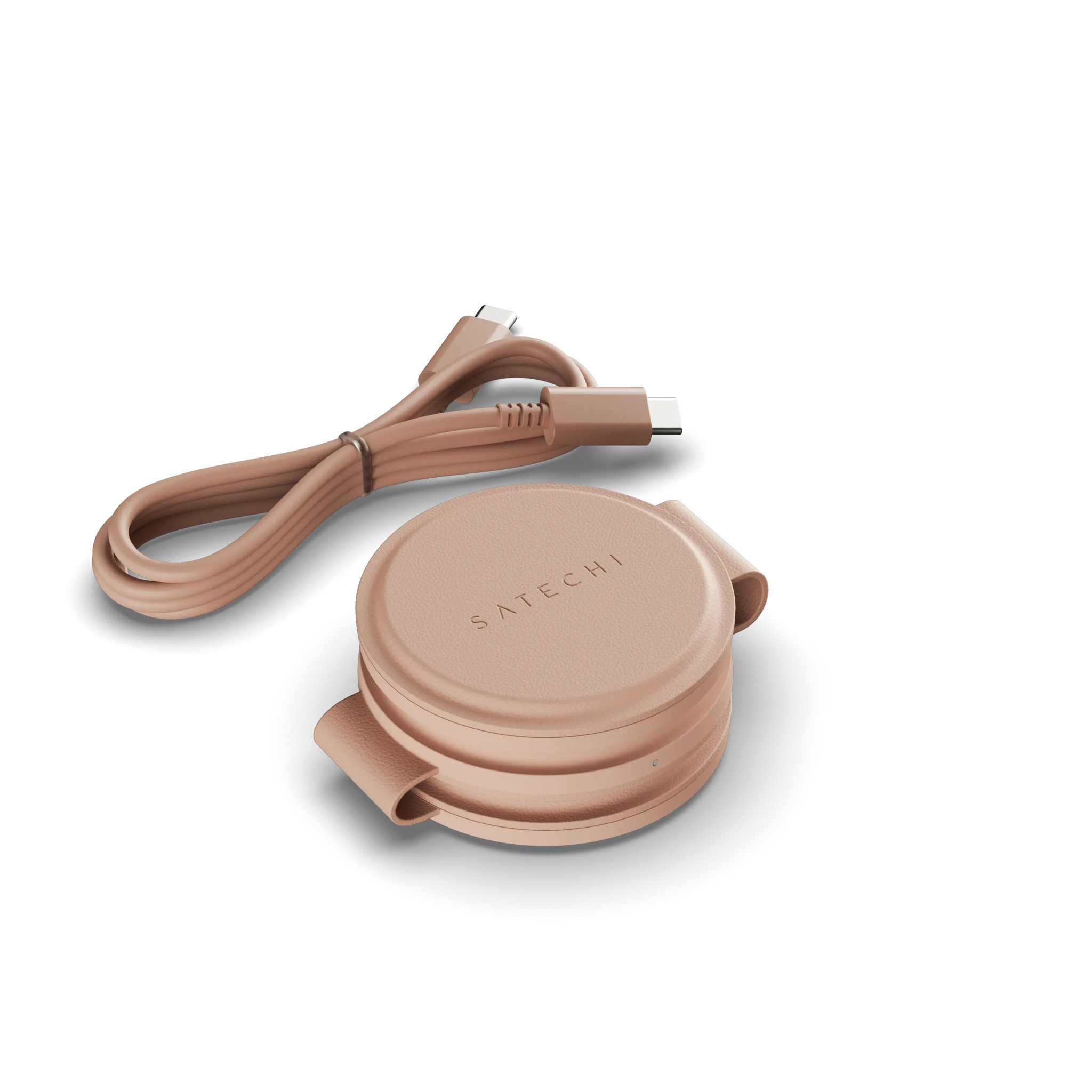 Безжично зарядно устройство Satechi OntheGo 3-in-1, Desert Rose - ST-QTG31R - 5