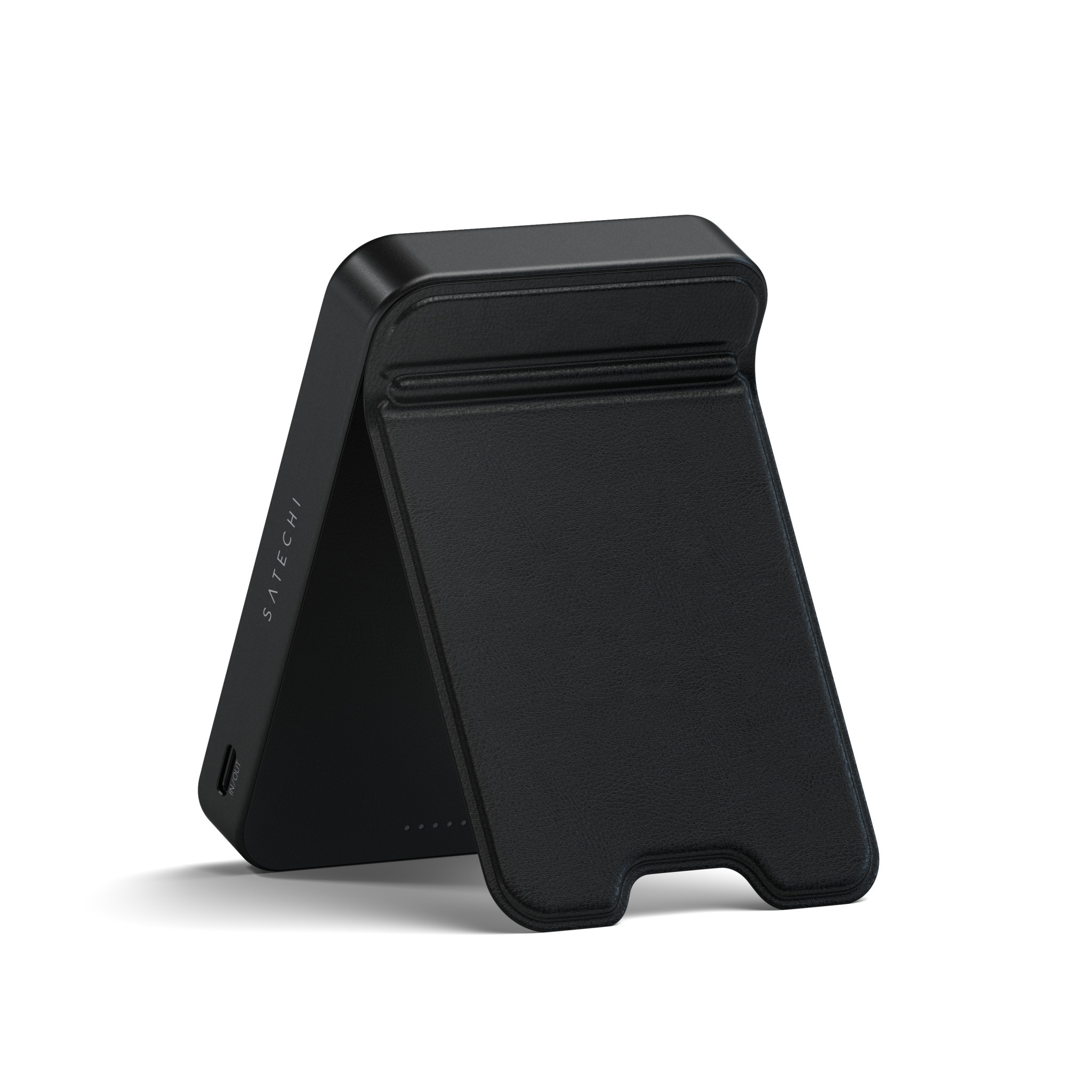 Външна батерия Satechi Qi2 Magnetic with Stand, 10000mAh, магнитна безжична зареждане Qi2, със стойка, черна - ST-B10Q2SK - 6