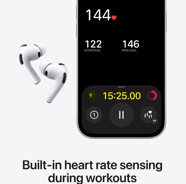 Безжични слушалки Apple AirPods Pro 3, MagSafe калъф, USB-C - mfhp4zm/a - 4