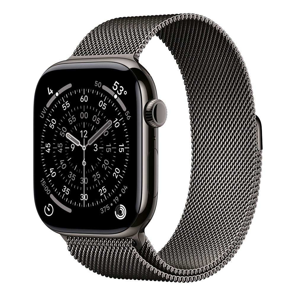 Смарт часовник Apple Watch Series 11 Cellular, 46mm Slate Titanium Case, Slate Milanese Loop, размер S/M - MFD34MP/A - 1