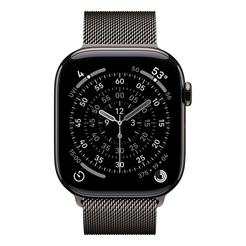 Смарт часовник Apple Watch Series 11 Cellular, 46mm Slate Titanium Case, Slate Milanese Loop, размер S/M - MFD34MP/A - 2