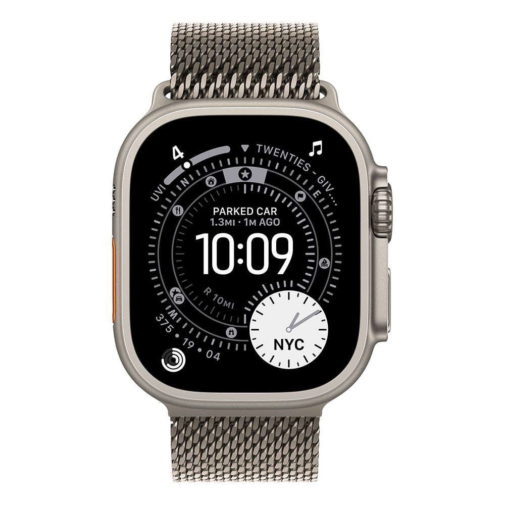 Смарт часовник Apple Watch Ultra 3, 49mm Natural Titanium, Cellular, Natural Titanium Milanese Loop - Small - MEWW4QC/A - 3