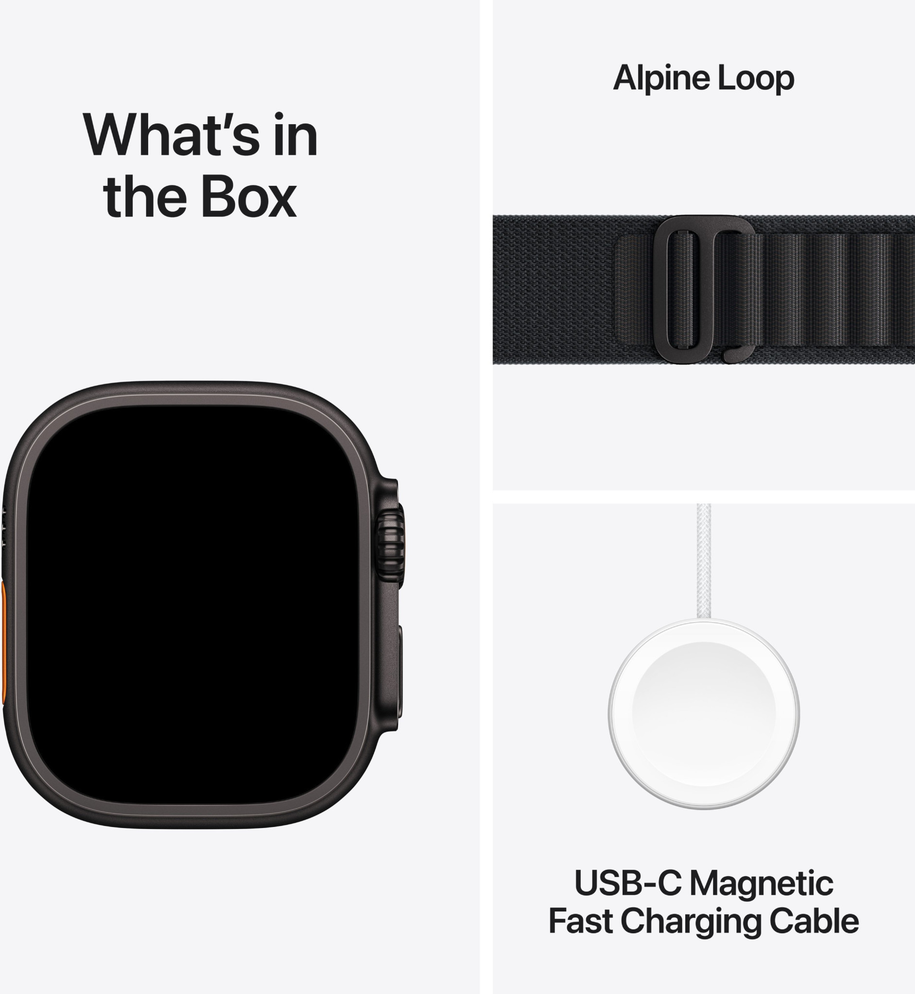 Смарт часовник Apple Watch Ultra 3 Cellular, 49mm Black Titanium Case, Black Alpine Loop Large - mf0x4qc/a - 5