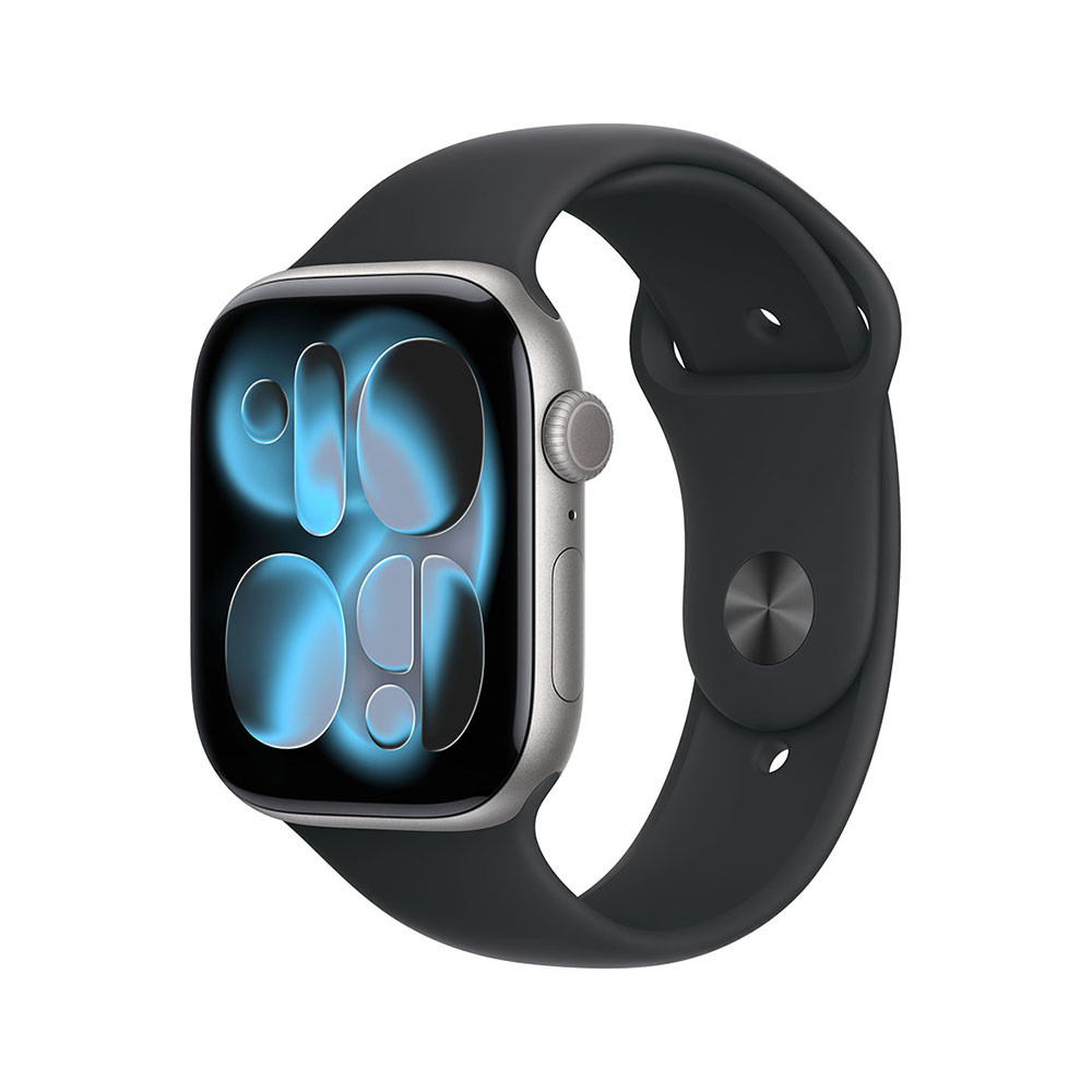 Смарт часовник Apple Watch Series 11 GPS, 42mm Space Grey алуминиев корпус, Black Sport Band S/M - MEQW4MP/A - 1