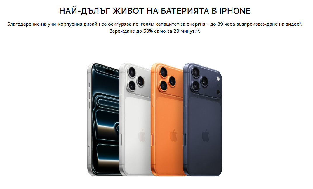 Смартфон Apple iPhone 17 Pro Max, 6.9", 12GB, 1TB, Cosmic Orange - mfyw4zd/a - 6