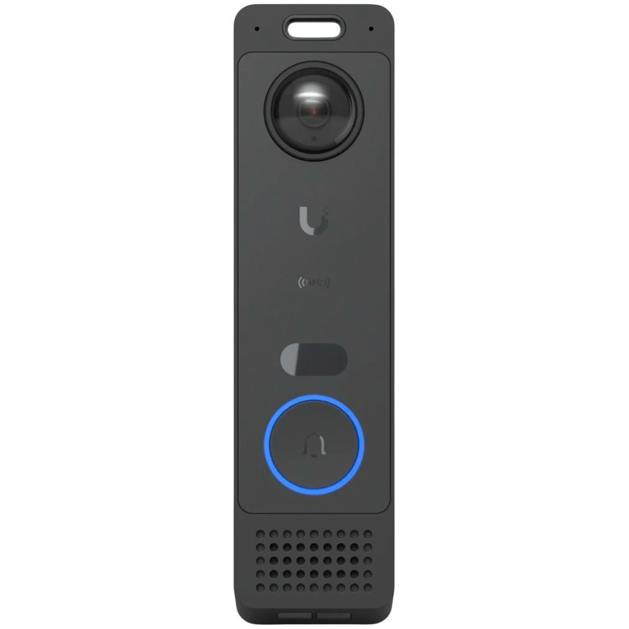 Смарт видеозвънец Ubiquiti UniFi Protect G6 Entry, 5MP, 2560x1920, 30fps, PoE+, IP55, Two-way audio, AI детекции, NFC четец, Bluetooth 4.1, Черен - UVC-G6-ENTRY - 1