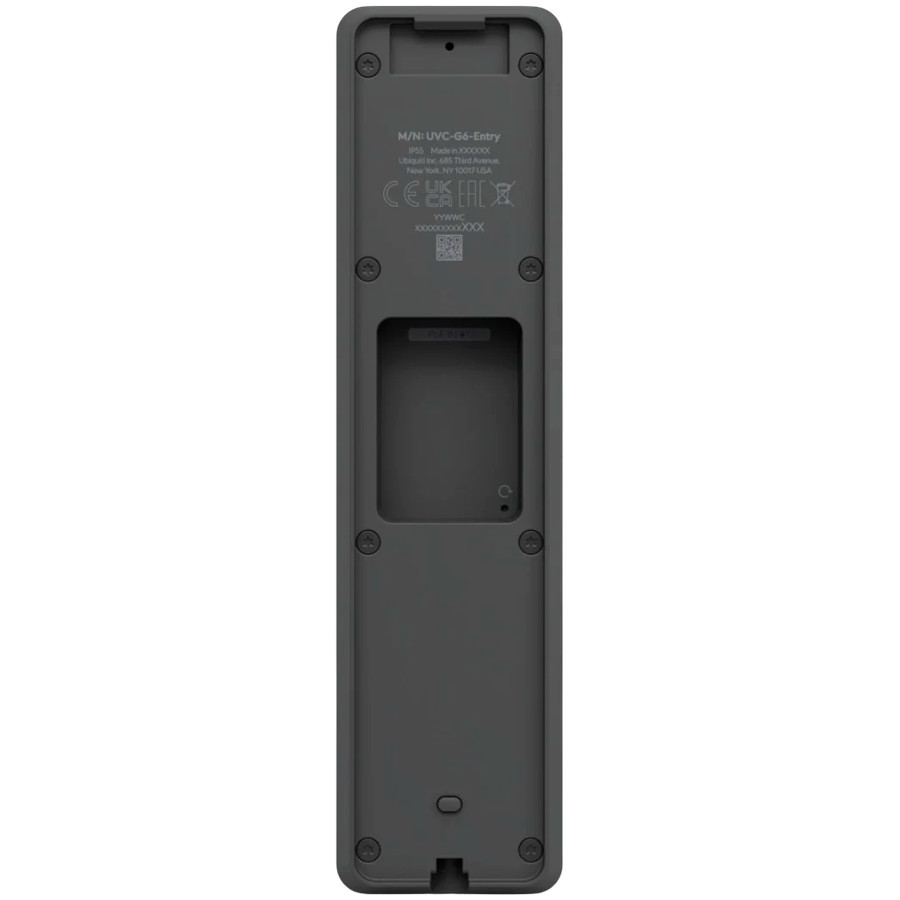 Смарт видеозвънец Ubiquiti UniFi Protect G6 Entry, 5MP, 2560x1920, 30fps, PoE+, IP55, Two-way audio, AI детекции, NFC четец, Bluetooth 4.1, Черен - UVC-G6-ENTRY - 4