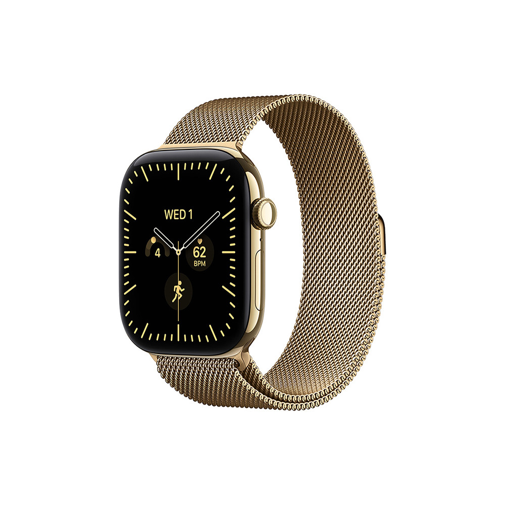 Смарт часовник Apple Watch S12, 42mm, Cellular, титаниев корпус Radiant Gold, Milanese Loop - mjgl4mp/a - 1