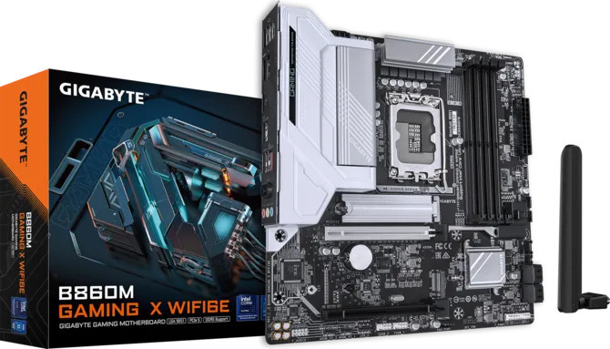 Дънна платка GIGABYTE B860M GAMING X WIFI6E, Intel B860, LGA1851, 4x DDR5, Micro ATX - 1