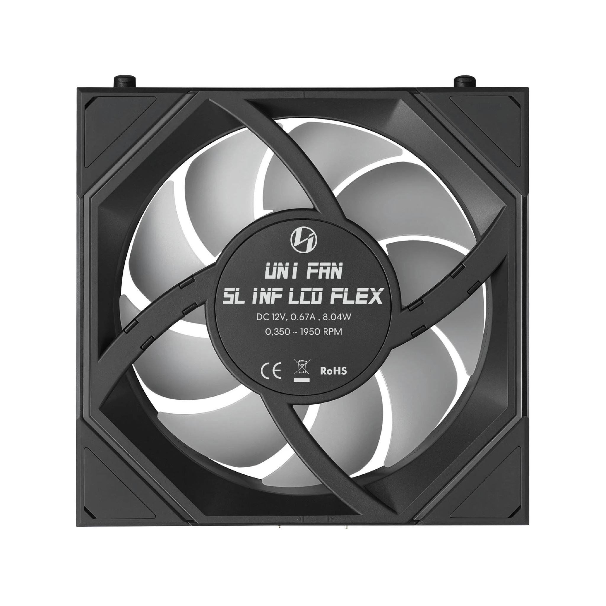 Вентилатор Lian Li SL-INF LCD FLEX, 120mm, черен - 12SLIND1F1B - 5