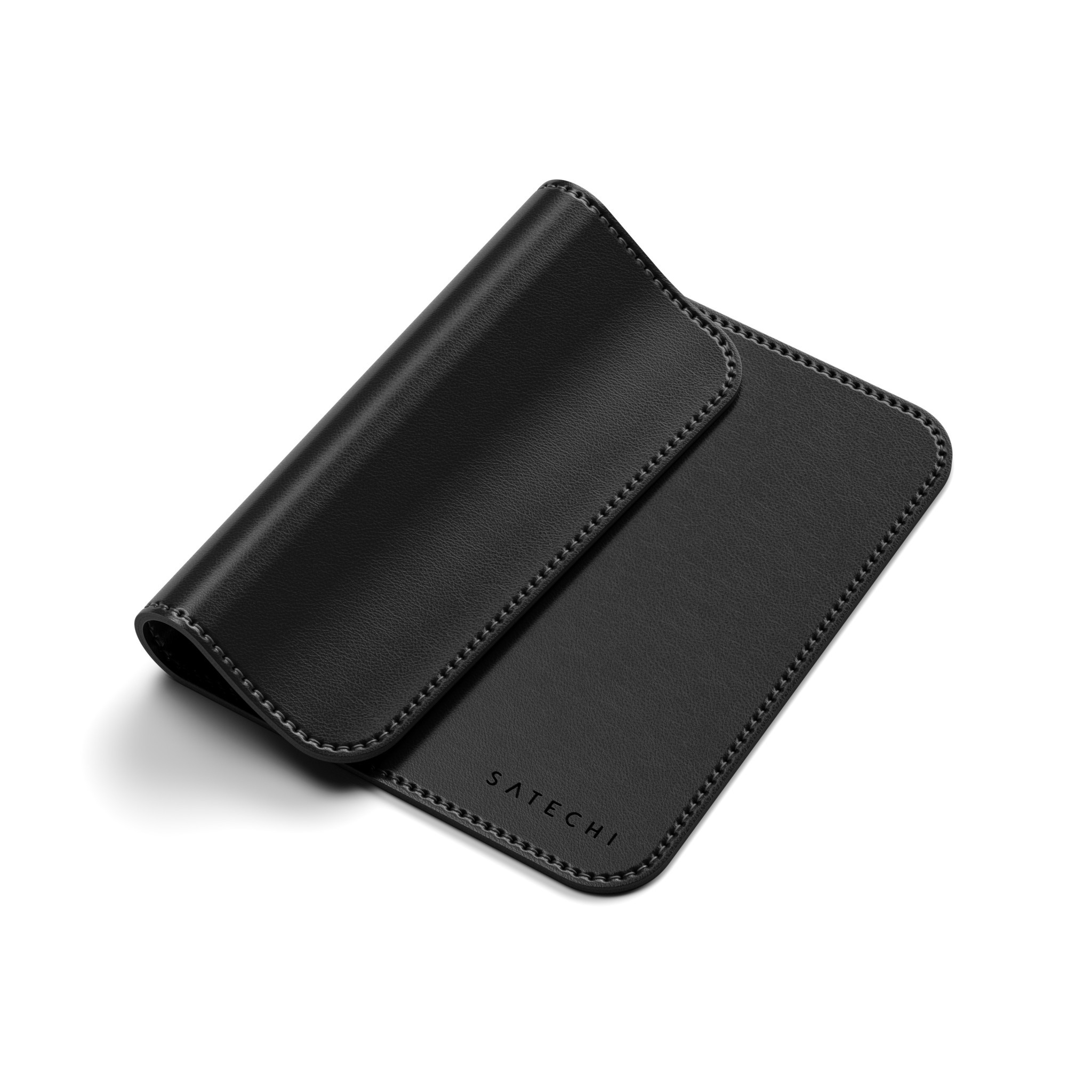 Подложка за мишка Satechi Vegan-Leather Premium, изкуствена кожа, черна - ST-LMPK - 6