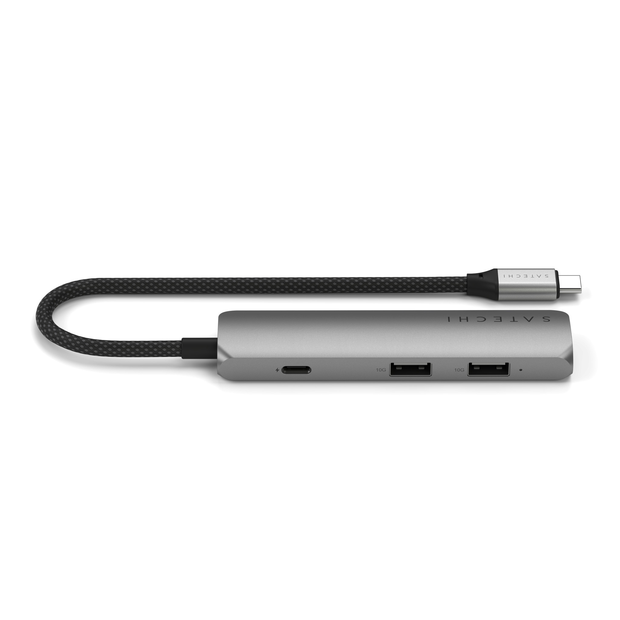 Докинг станция Satechi Slim Multiport, 4-в-1, 4K HDMI, Space Grey - ST-P4SM - 4