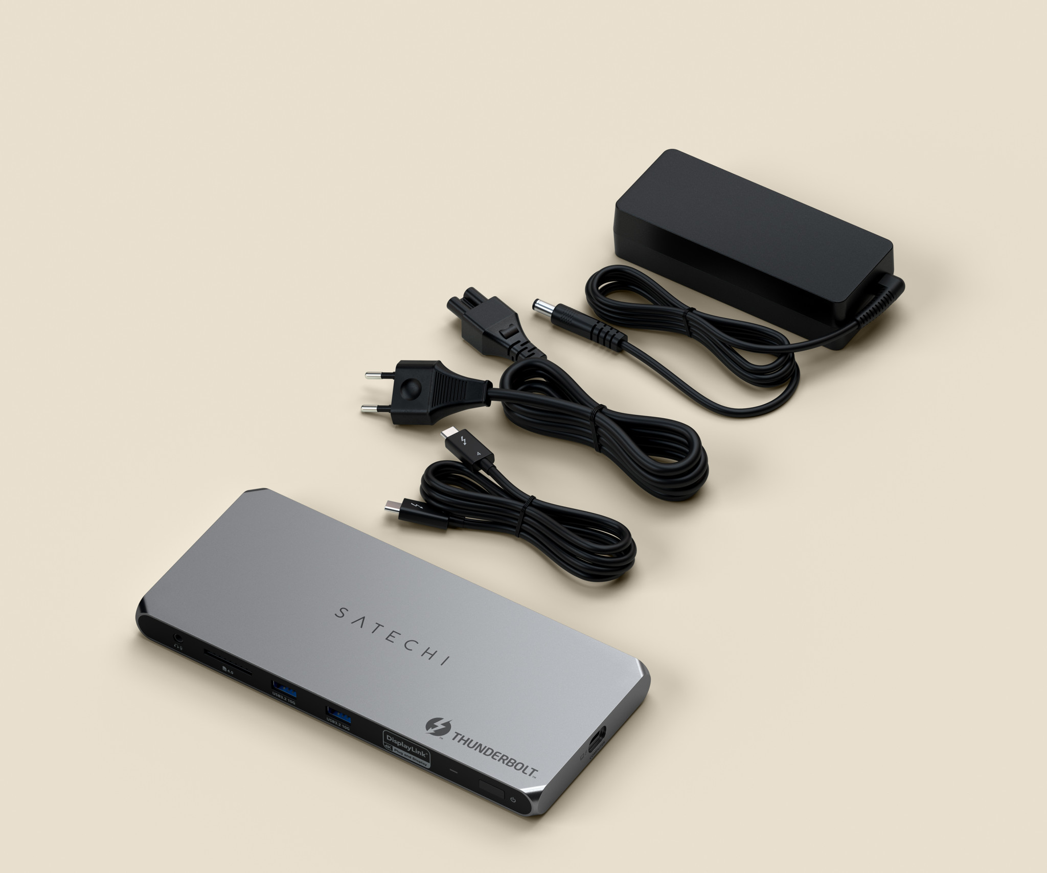 Докинг станция Satechi Thunderbolt 4 Multi-Display, Thunderbolt 4, няколко дисплея - ST-DT4MDM-EU - 4