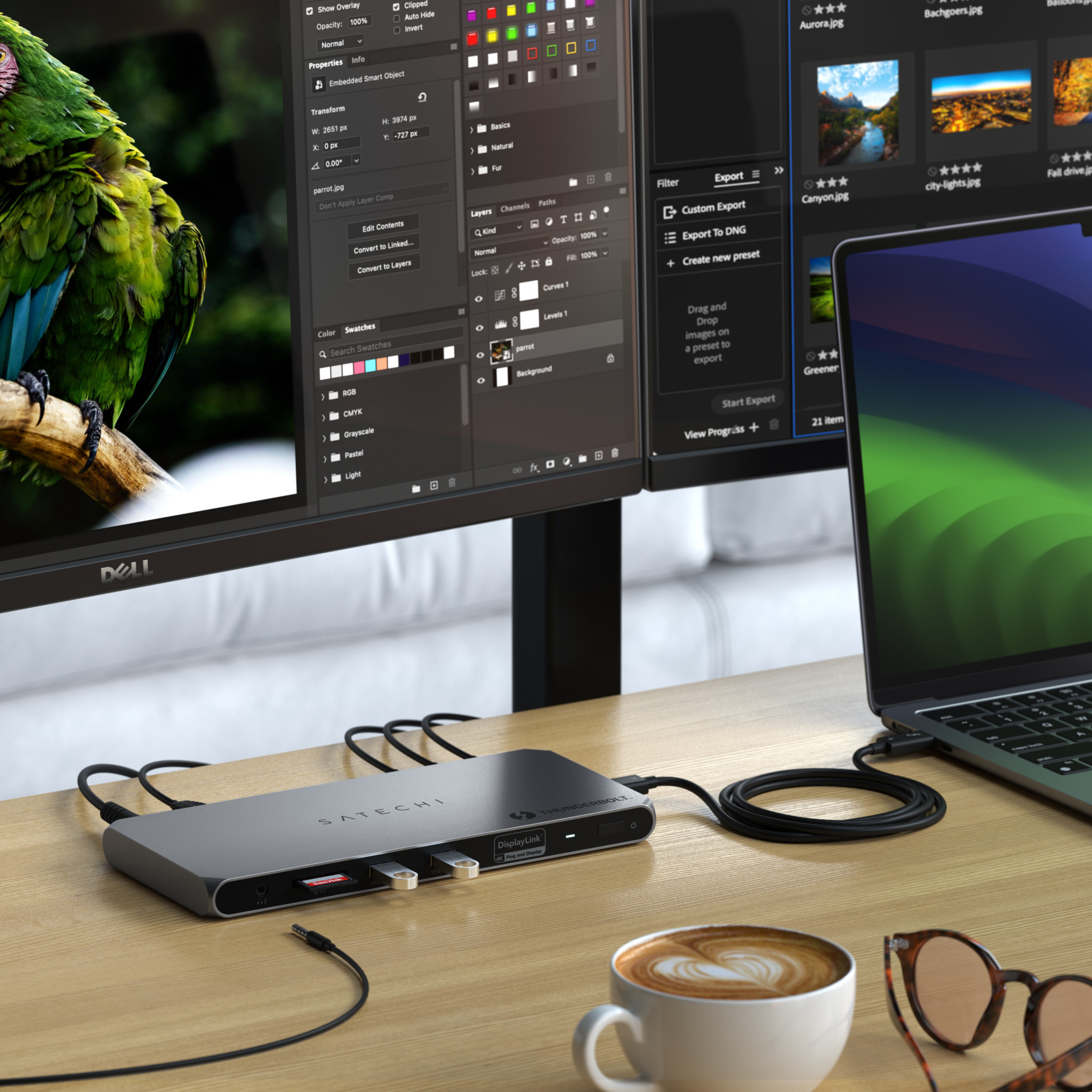 Докинг станция Satechi Thunderbolt 4 Multi-Display, Thunderbolt 4, няколко дисплея - ST-DT4MDM-EU - 8