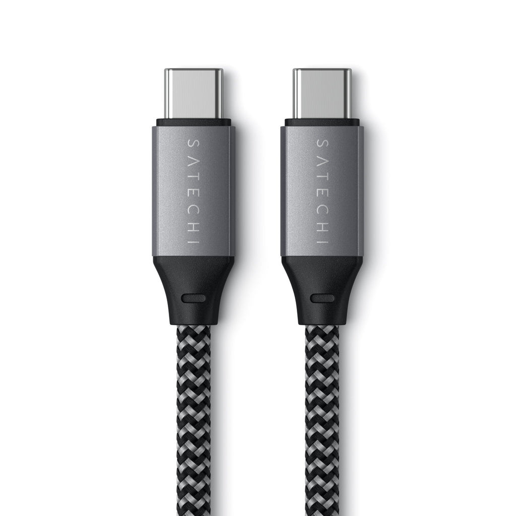Кабел Satechi, USB-C към USB-C 100W, плетен, 2m, Grey - ST-TCC2MM - 2