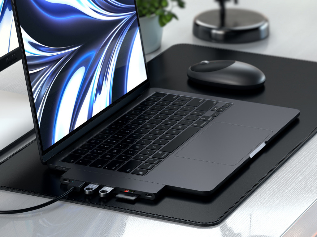 USB хъб Satechi PRO HUB SLIM, 1xUSB4, 1xHDMI, 2xUSB-A, 1xUSB-C, SD/MicroSD четец до 104MB/s UHS-I, Midnight Black - ST-HUCPHSD - 6
