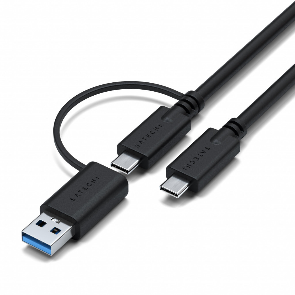 Докинг станция Satechi Aluminium 4K Display, 3x 4K/60Hz, 2x DisplayPort 1.4, 3x HDMI, 1x USB-C 3.1 Gen2, 1x USB-C 3.0, 1x USB 3.1, 2x USB 3.0, 1x Ethernet, 1x Audio, Kensington Lock, Grey - ST-D4KTM-EU - 3