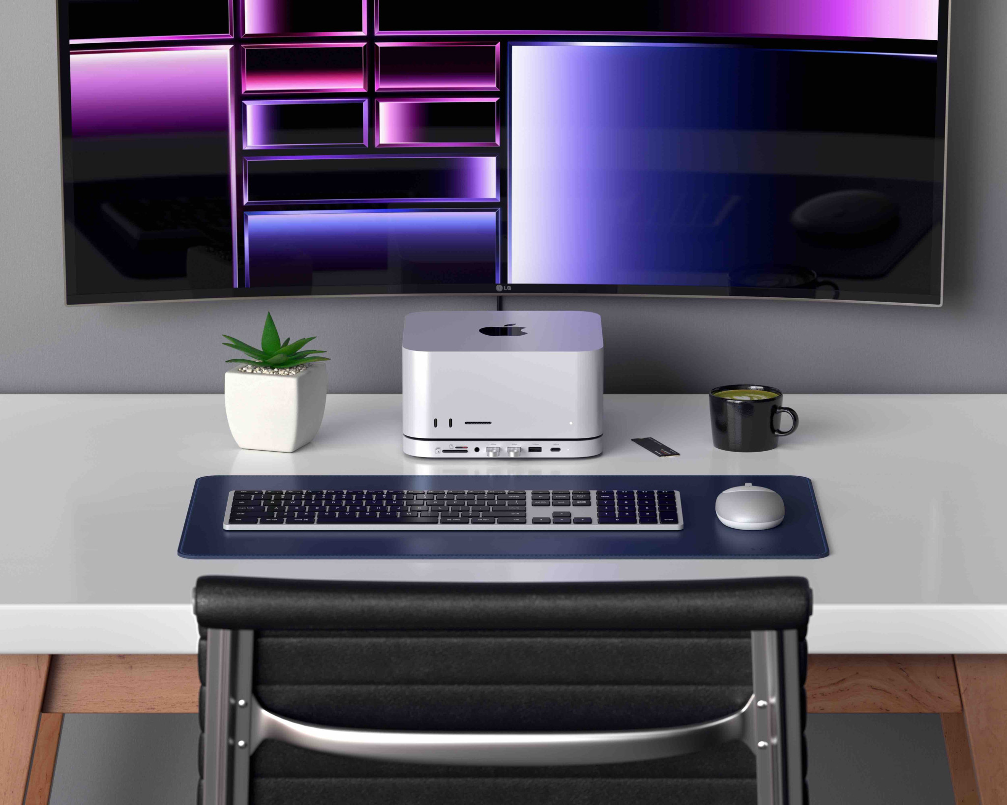 Докинг станция Satechi за Mac Mini/Studio, 1x USB-C 3.2, 1x USB-A 3.2, 2x USB-A 3.0, 3.5mm аудио, Micro/SD четец, отделение за NVMe/M.2 SATA SSD (без диск), сребрист - ST-GMMSHS - 5