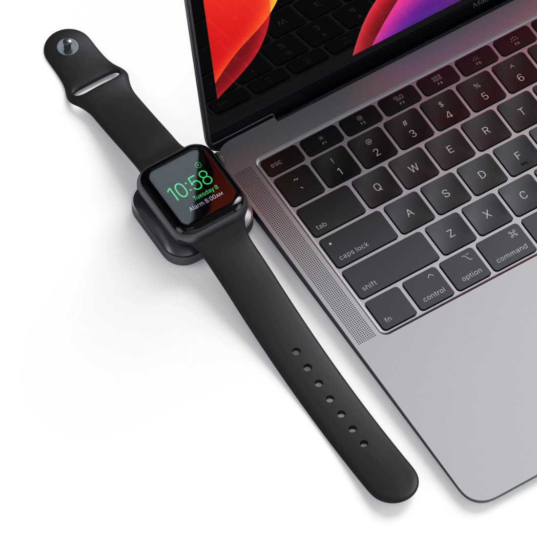 Докинг станция за безжично зареждане Satechi USB-C Magnetic Charging Dock за Apple Watch - ST-TCMCAWM - 2