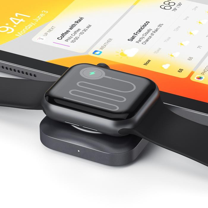 Докинг станция за безжично зареждане Satechi USB-C Magnetic Charging Dock за Apple Watch - ST-TCMCAWM - 4