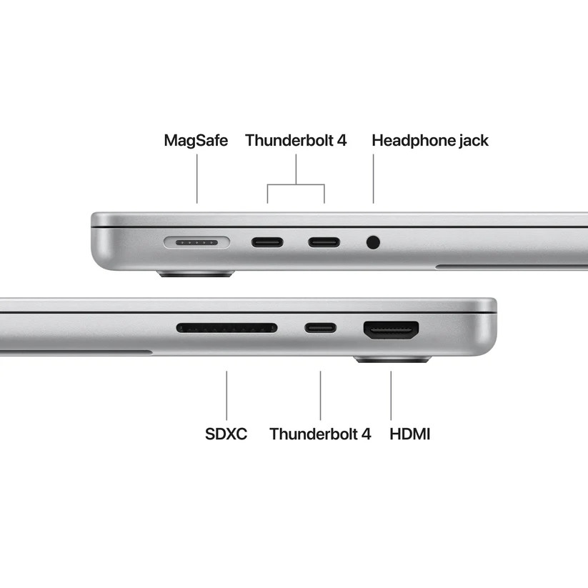 Лаптоп Apple MacBook Pro 14, 14.2" Liquid Retina XDR 120Hz, Apple M5 10-Core, 24GB, 1TB SSD - MDE64ZE/A - 5