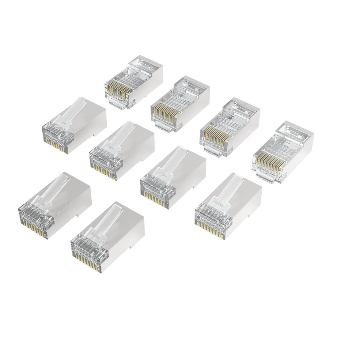 RJ45 накрайник HAMA Essential, CAT 6a, 10 Gbit/s, екраниран, 10 бр. - HAMA-200772 - 2