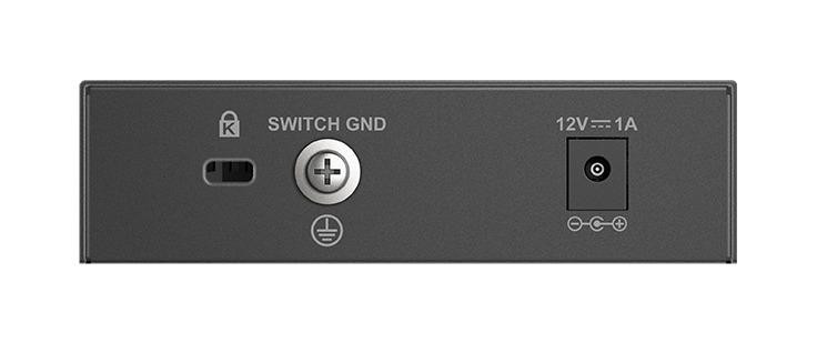 Суич D-Link DMS-105, 5 x 2.5G RJ-45 порта, Multi-Gigabit, IEEE 802.3bz - DMS-105/E - 3