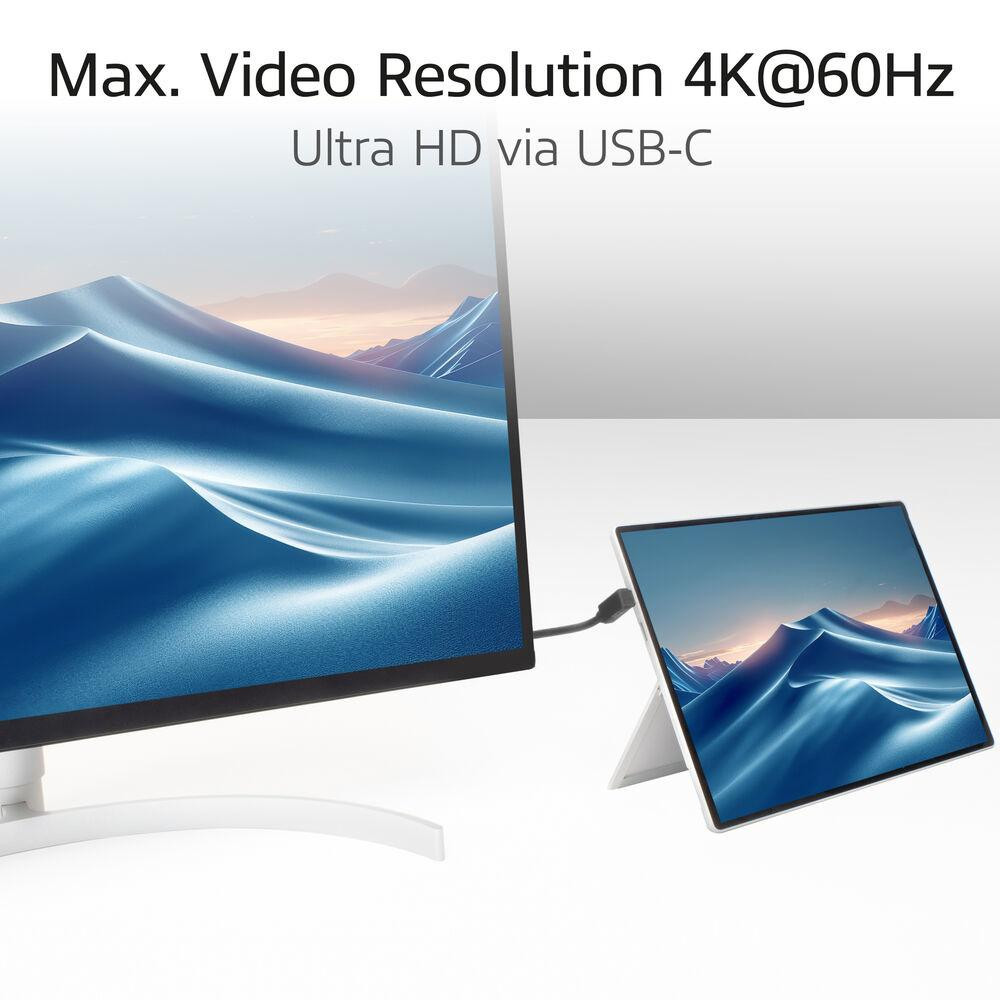 Кабел ACT USB-C към USB-C, 10Gbps, 60W, 0.5м, ъглови конектори 90° - AC7476 - 4