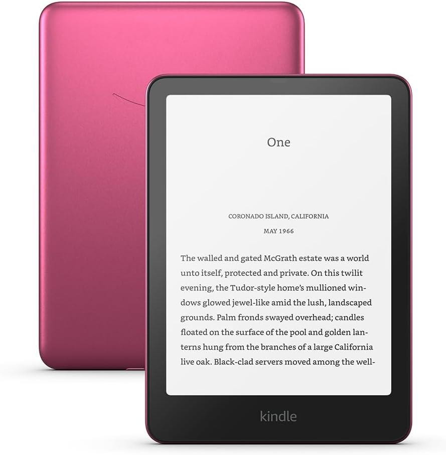 eBook четец Amazon Kindle Paperwhite Signature Edition, 7" E-ink 1264 x 1680, 32GB, Wi-Fi, Bluetooth, Raspberry - B0CFPN5PRF - 1