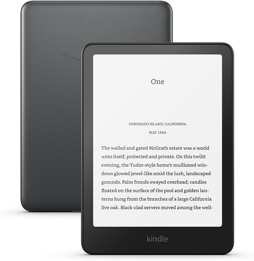 eBook четец Amazon Kindle Paperwhite Signature Edition, 7" 1264 x 1680 E-ink, 32GB, Wi-Fi, Bluetooth, подсветка, водоустойчив, Metalic Black - B0CFPN47NY - 1