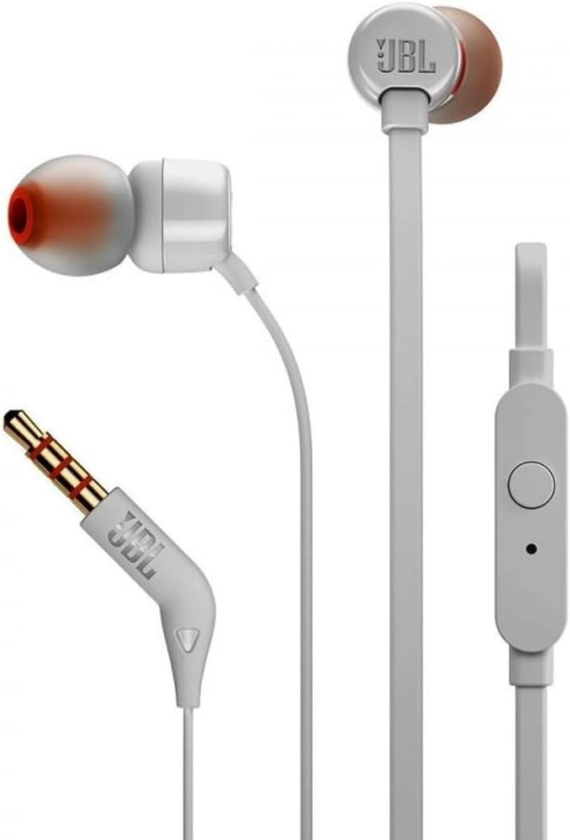 Слушалки JBL TUNE 110, In-ear, Audio Jack, 16Ω, 1.1 м кабел, 9 mm говорители, 20 Hz - 20 kHz, с микрофон, Бели - JBL-TUNE-110-WHT - 1