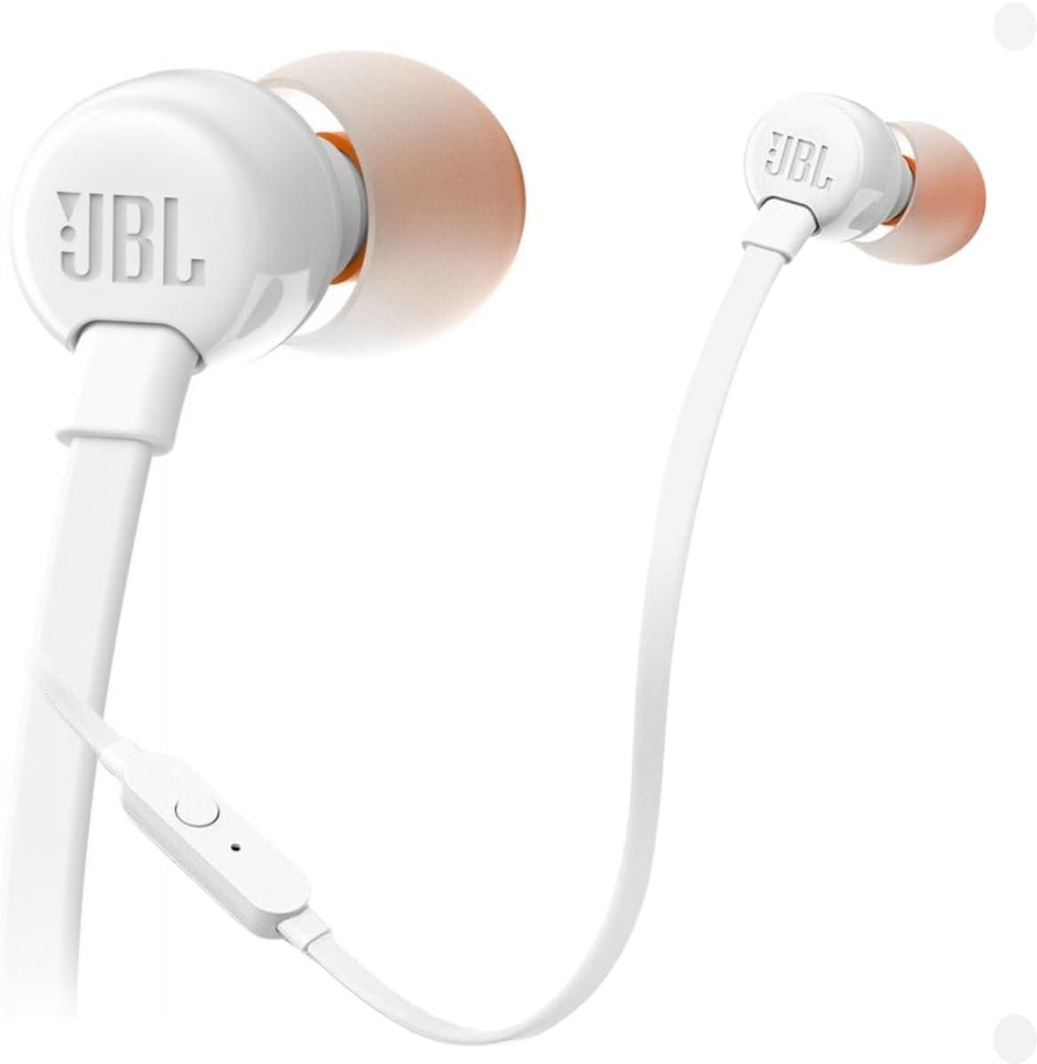 Слушалки JBL TUNE 110, In-ear, Audio Jack, 16Ω, 1.1 м кабел, 9 mm говорители, 20 Hz - 20 kHz, с микрофон, Бели - JBL-TUNE-110-WHT - 2