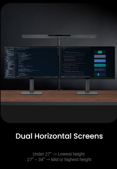 Лампа за монитор BenQ ScreenBar Max, алуминиева, щипка, сребрист - 9H.W4VWT.ES1 - 4