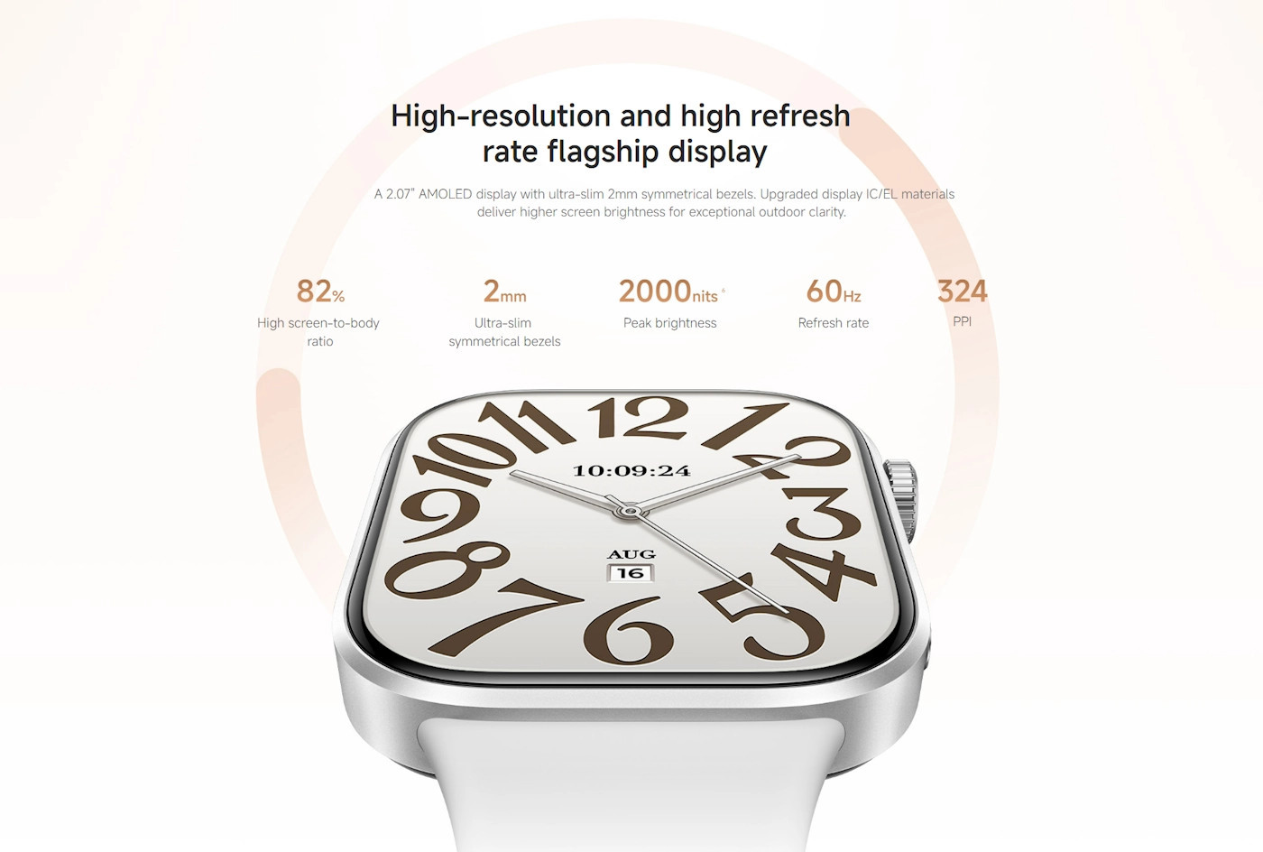 Смарт часовник Xiaomi REDMI Watch 6 NFC, Obsidian Black - BHR0956GL - 9